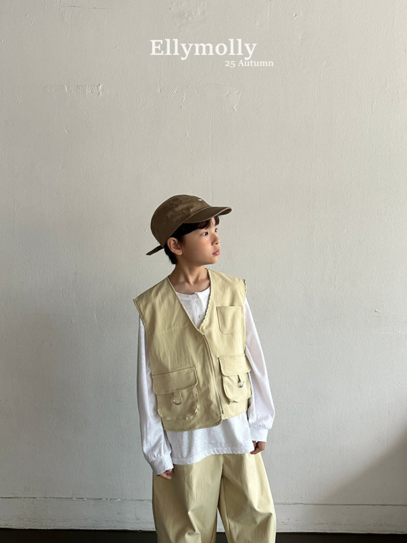 Ellymolly - Korean Children Fashion - #discoveringself - D-ring Pocket Vest - 10