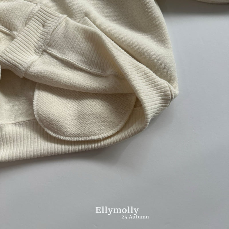 Ellymolly - Korean Children Fashion - #designkidswear - Yogurt Boxy Cardigan - 4