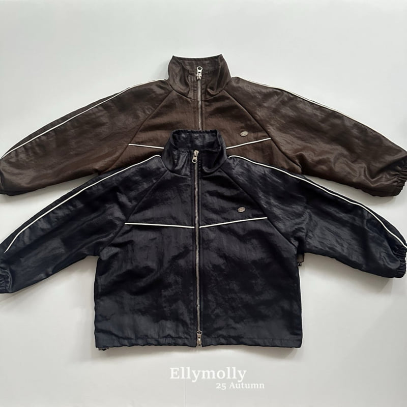 Ellymolly - Korean Children Fashion - #discoveringself - Coated Piping Jumper - 2