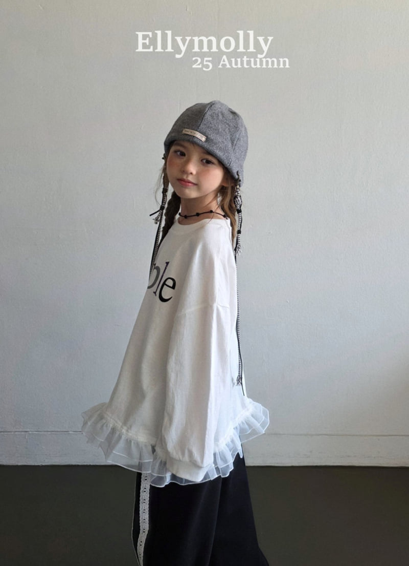 Ellymolly - Korean Children Fashion - #fashionkids - Apple Vintage Frill Tee - 11