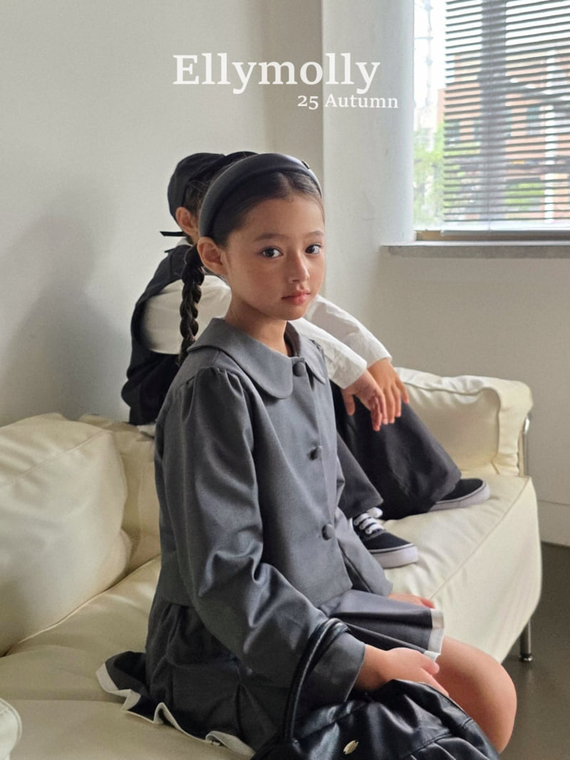 Ellymolly - Korean Children Fashion - #fashionkids - Chouchou Cropped Jacket - 7
