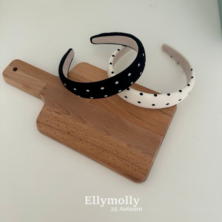 Ellymolly - Korean Children Fashion - #fashionkids - Embossed Dot Hairband - 3