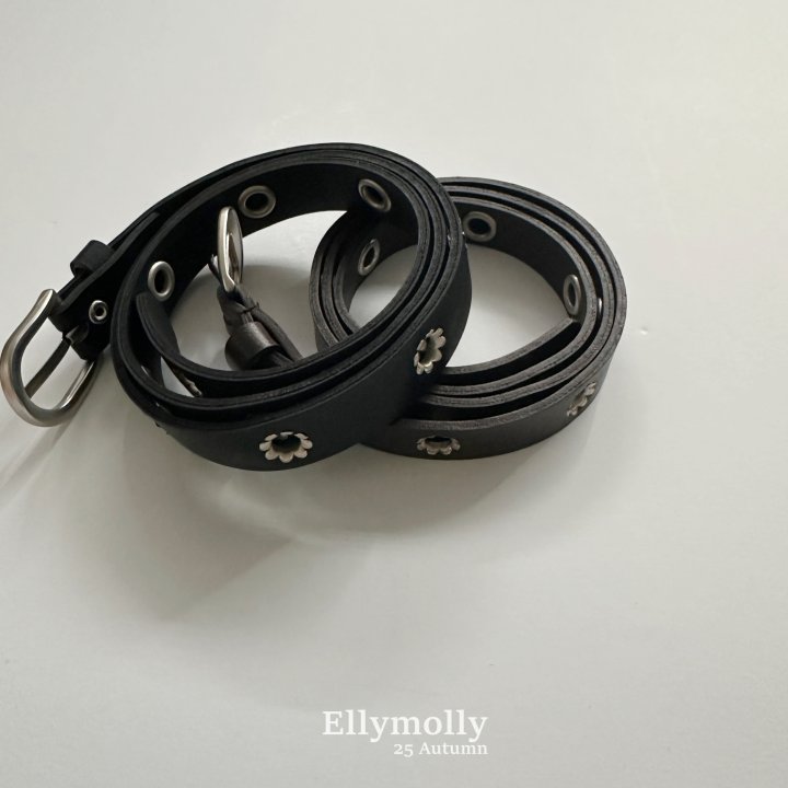 Ellymolly - Korean Children Fashion - #fashionkids - Flower Studded Belt - 3