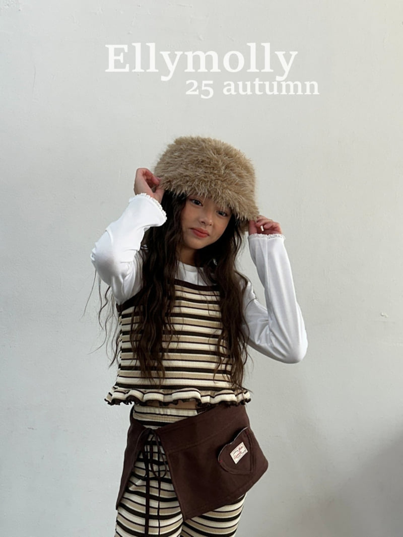 Ellymolly - Korean Children Fashion - #kidsshorts - Pepero Frill Sleeveless - 10
