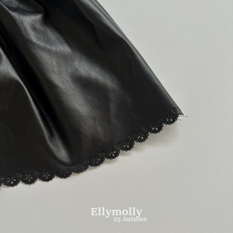 Ellymolly - Korean Children Fashion - #fashionkids - Pin-up Leather One-piece - 4
