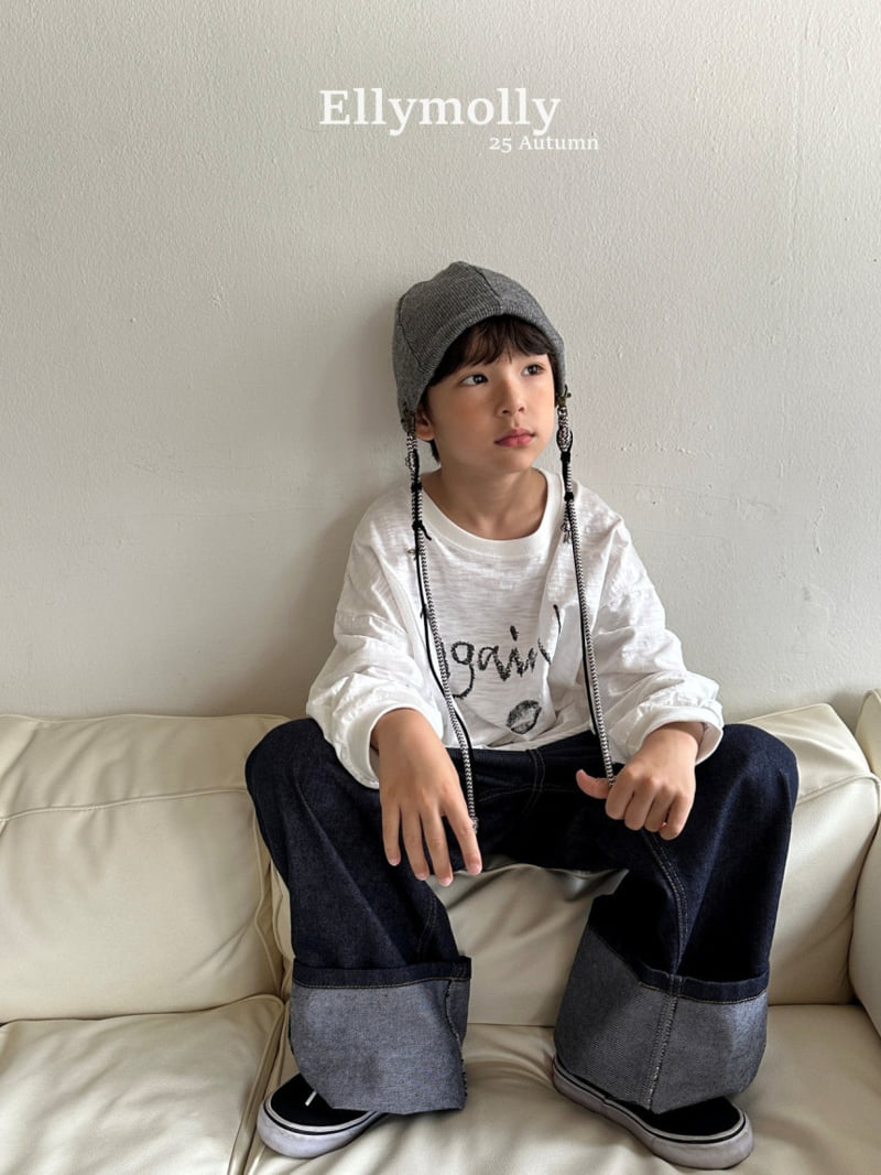 Ellymolly - Korean Children Fashion - #kidsshorts - Again Slub Tee - 8