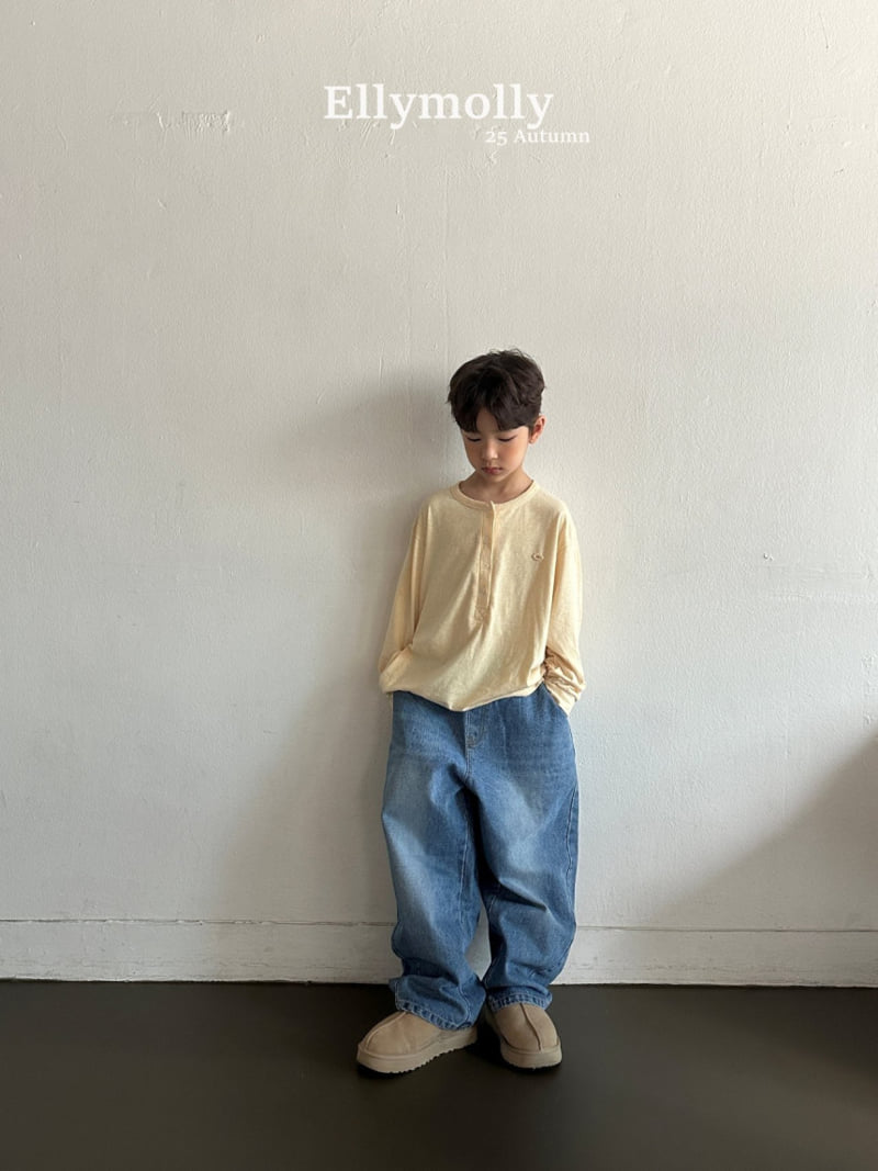 Ellymolly - Korean Children Fashion - #kidsshorts - Henry Boxy Tee - 6
