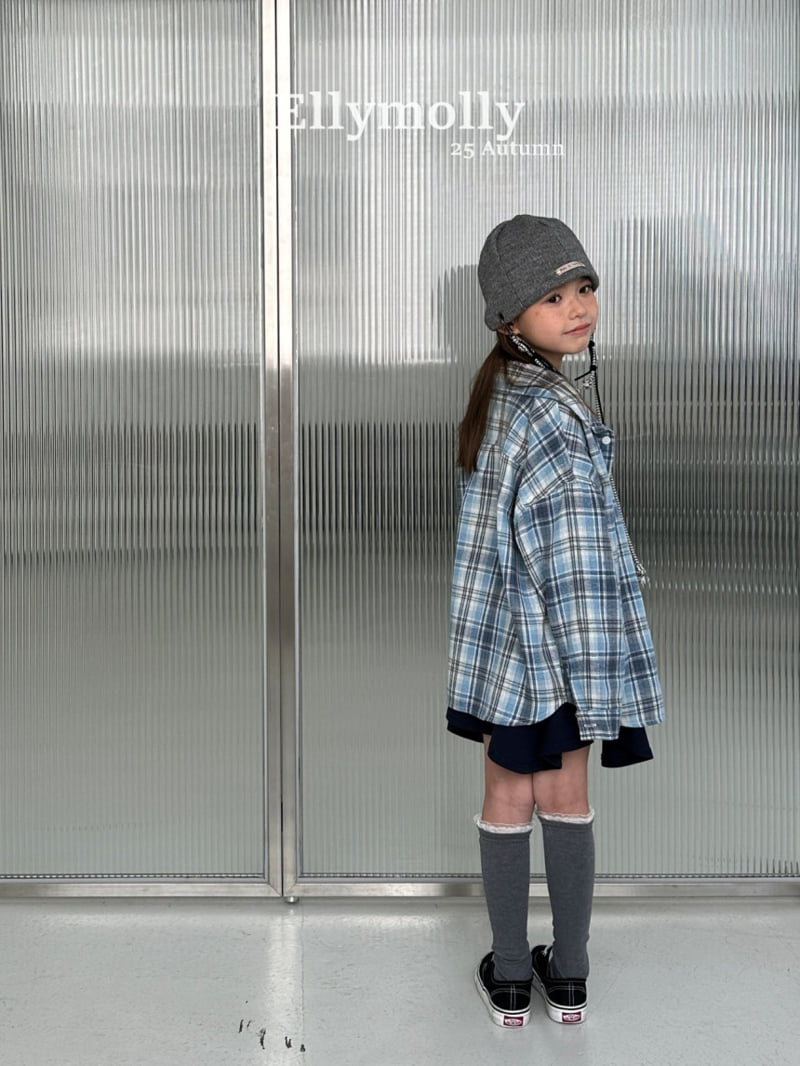 Ellymolly - Korean Children Fashion - #kidsshorts - Choco Check Shirt - 11