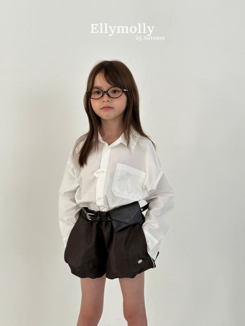 Ellymolly - Korean Children Fashion - #kidsshorts - Coated Balloon Shorts - 5