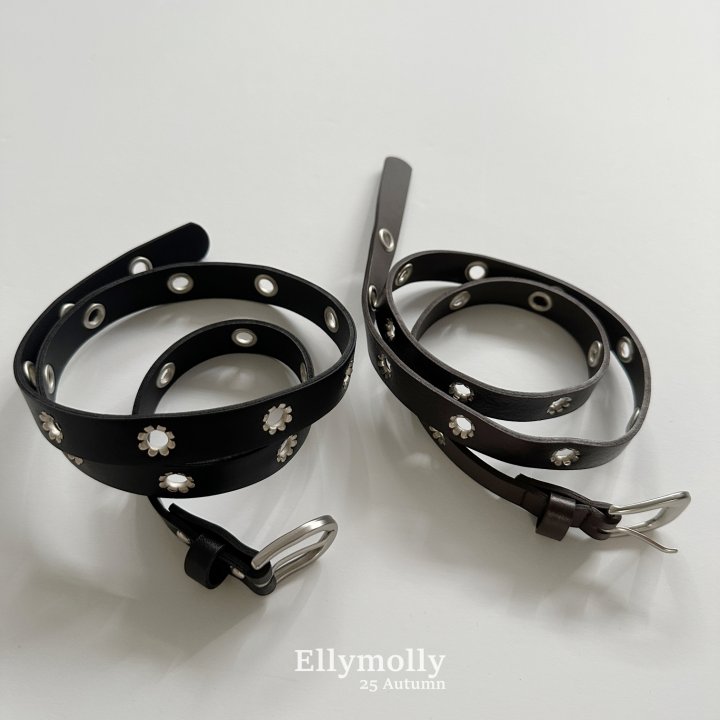 Ellymolly - Korean Children Fashion - #fashionkids - Flower Studded Belt - 4