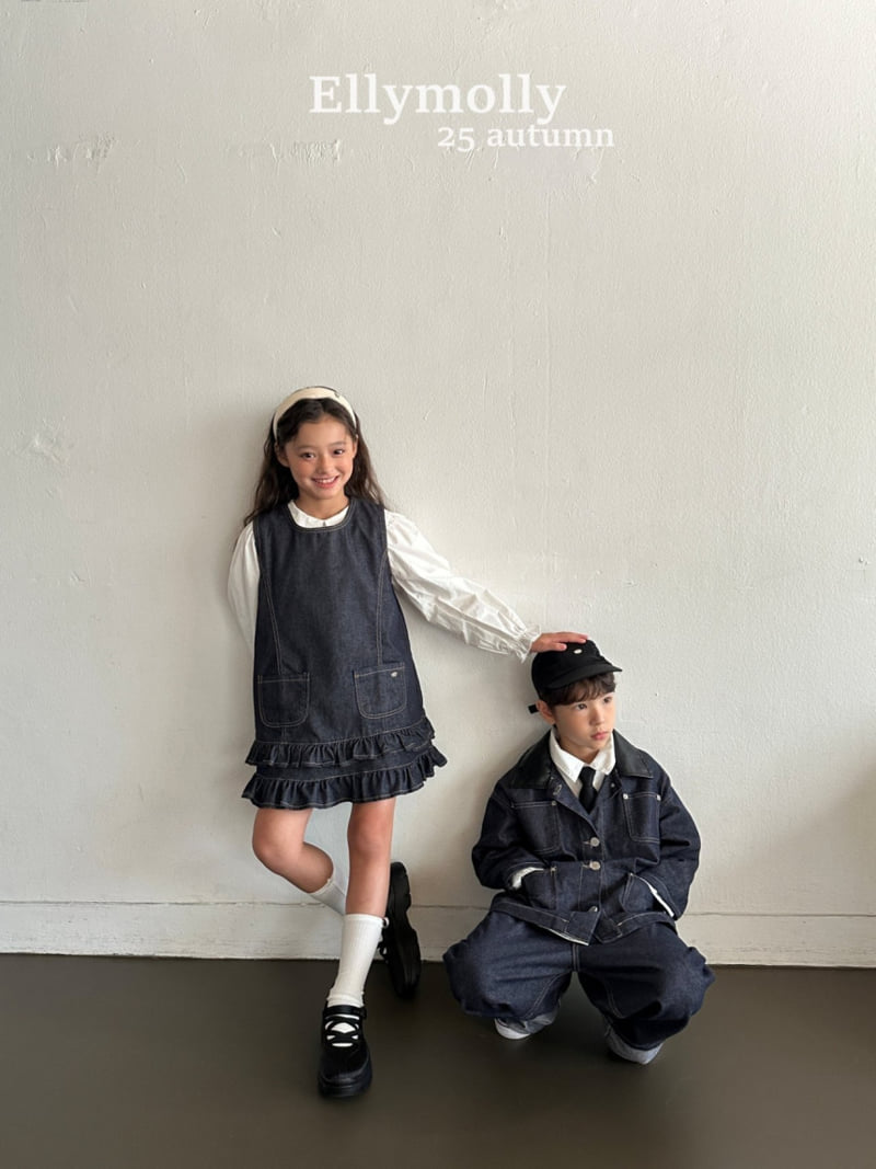 Ellymolly - Korean Children Fashion - #kidsstore - Twin Frill One-piece - 6