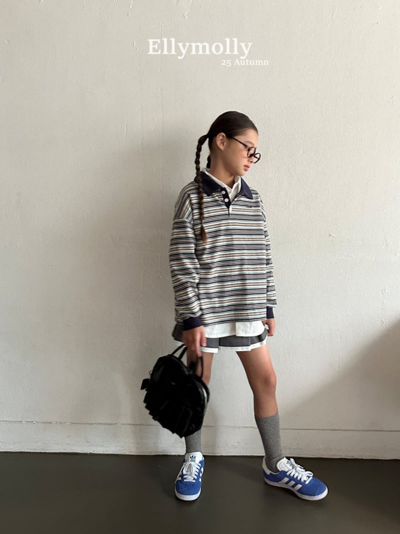 Ellymolly - Korean Children Fashion - #kidsstore - Master Collar Tee - 5