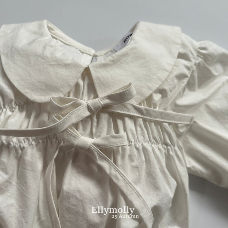 Ellymolly - Korean Children Fashion - #kidsstore - Sugar Round Collar Blouse - 5