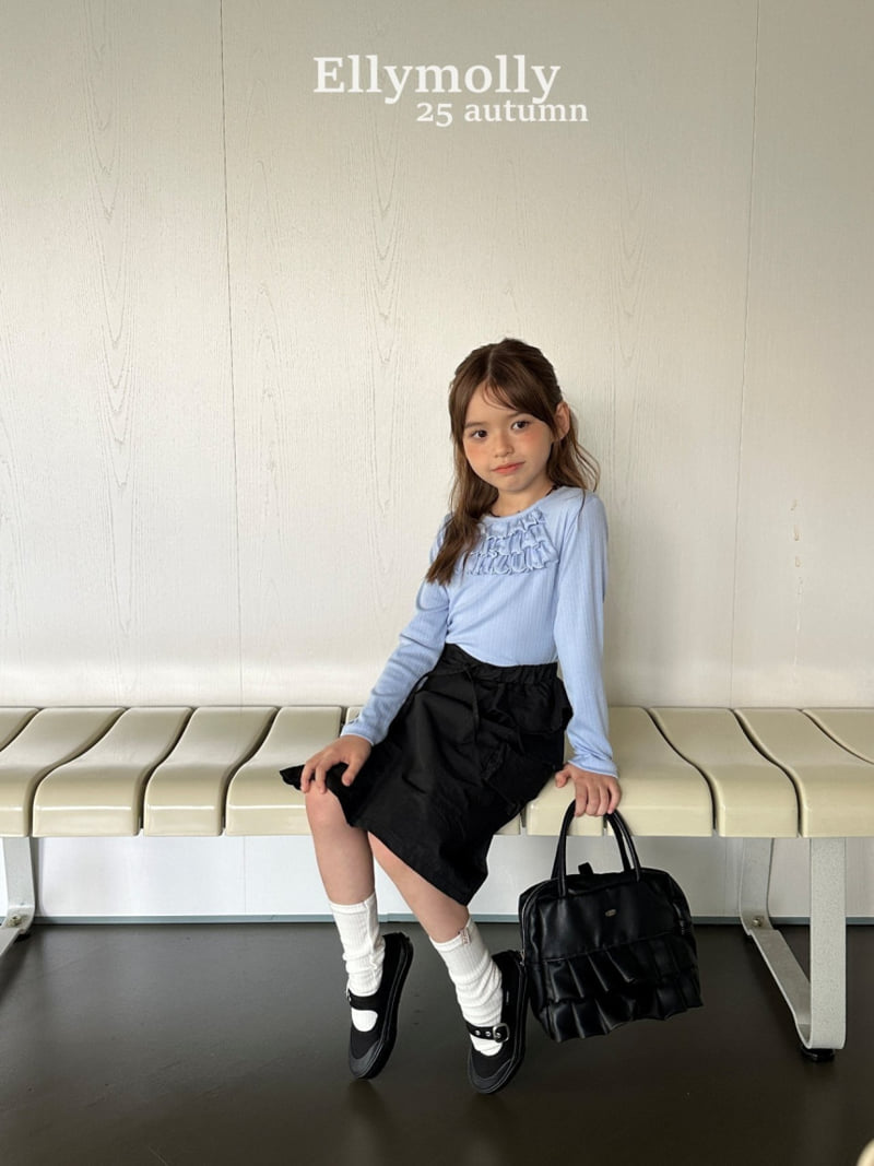 Ellymolly - Korean Children Fashion - #kidzfashiontrend - Antique Frill Skirt - 8