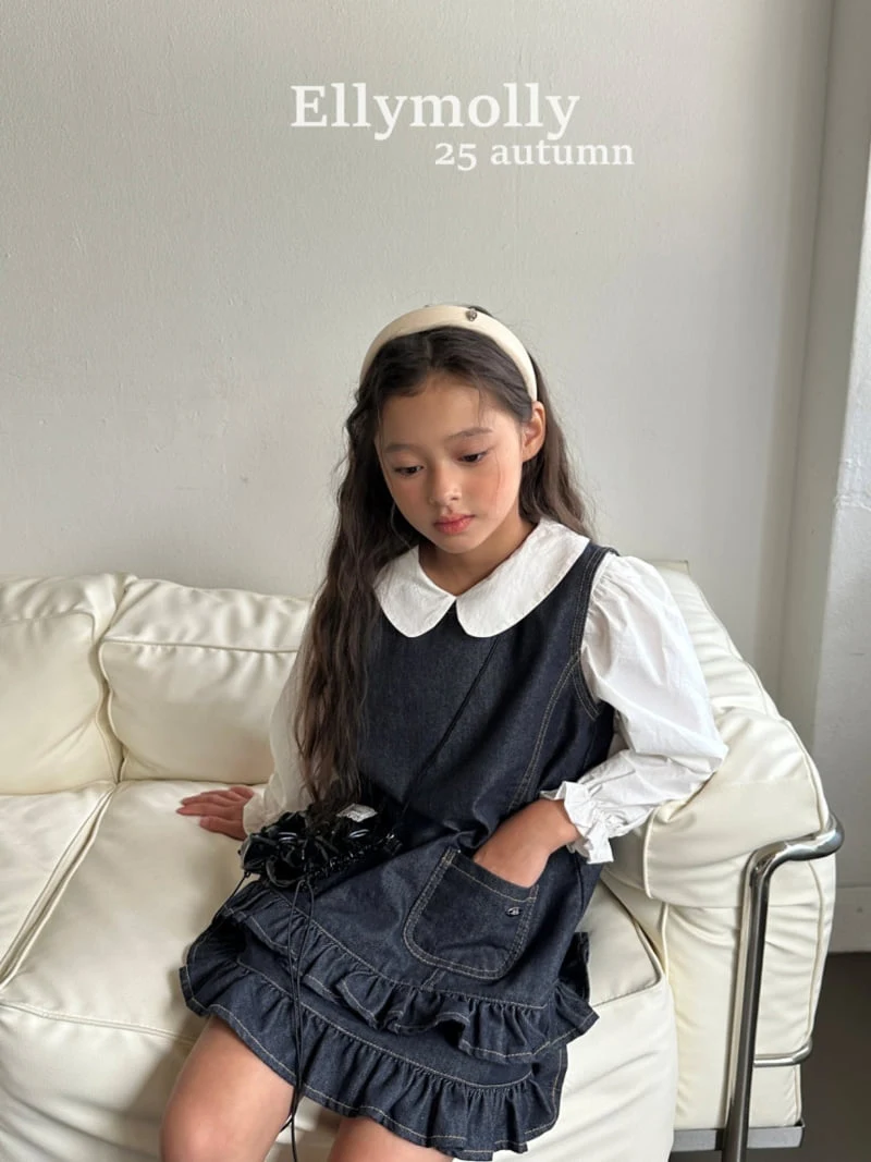 Ellymolly - Korean Children Fashion - #kidzfashiontrend - Twin Frill One-piece - 7