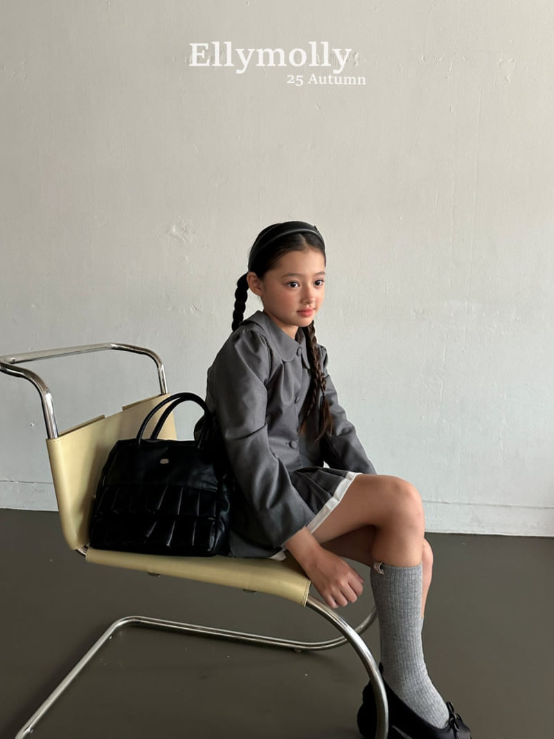 Ellymolly - Korean Children Fashion - #kidzfashiontrend - Chouchou Cropped Jacket - 10