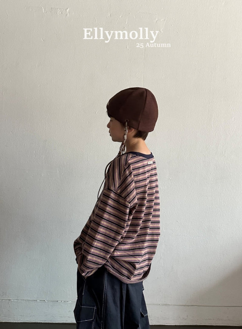 Ellymolly - Korean Children Fashion - #kidzfashiontrend - Painter Stripe Tee - 7