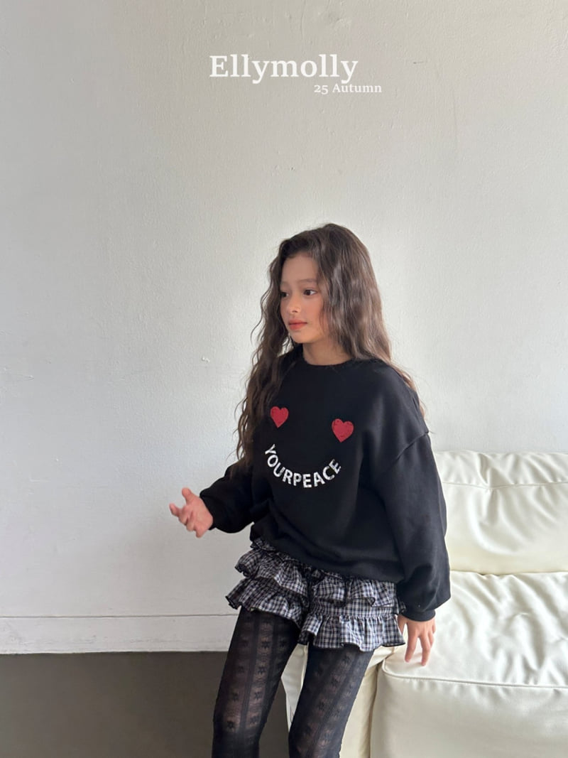 Ellymolly - Korean Children Fashion - #kidzfashiontrend - Peace Heart Sweatshirt - 5