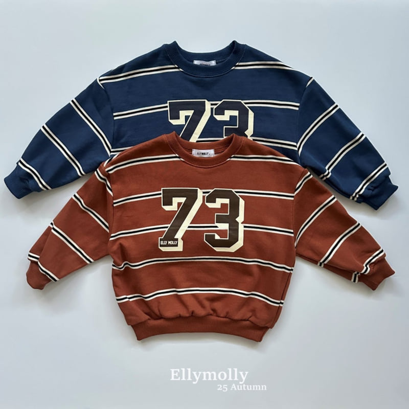 Ellymolly - Korean Children Fashion - #kidzfashiontrend - 73 Stripe Sweatshirt - 2