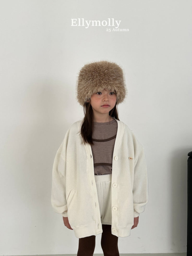Ellymolly - Korean Children Fashion - #kidzfashiontrend - Yogurt Boxy Cardigan - 8