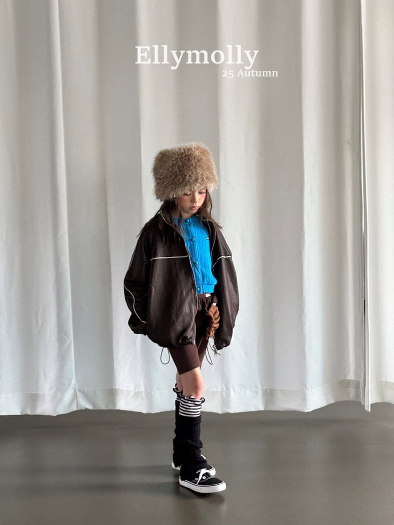 Ellymolly - Korean Children Fashion - #kidzfashiontrend - Coated Piping Jumper - 6