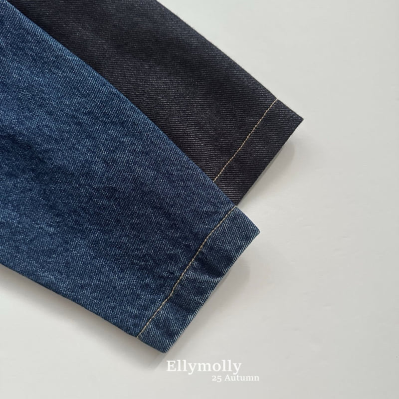 Ellymolly - Korean Children Fashion - #kidzfashiontrend - Rivet Denim Jacket - 5