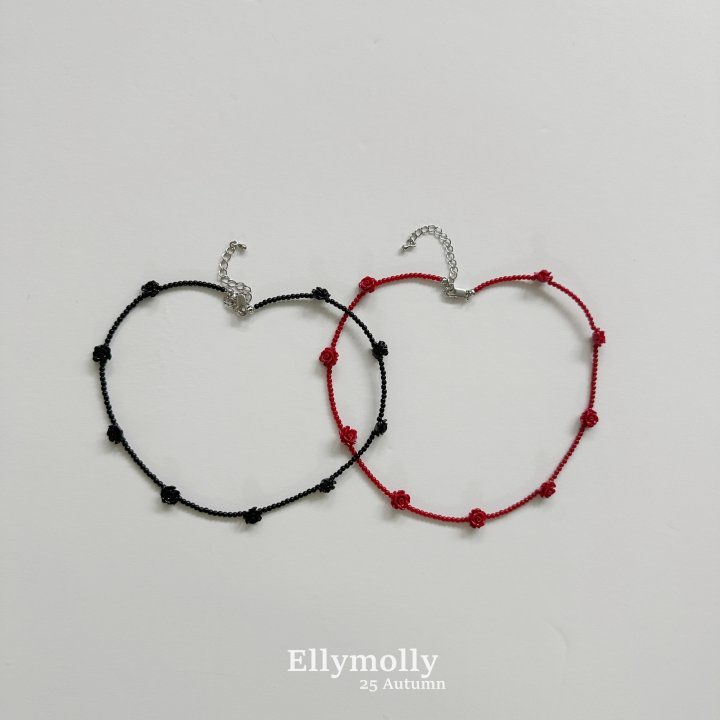 Ellymolly - Korean Children Fashion - #kidzfashiontrend - Rose Necklace