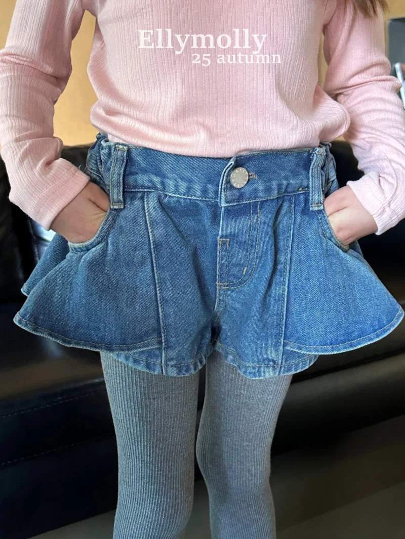 Ellymolly - Korean Children Fashion - #littlefashionista - Berry Short Frill Pants - 11