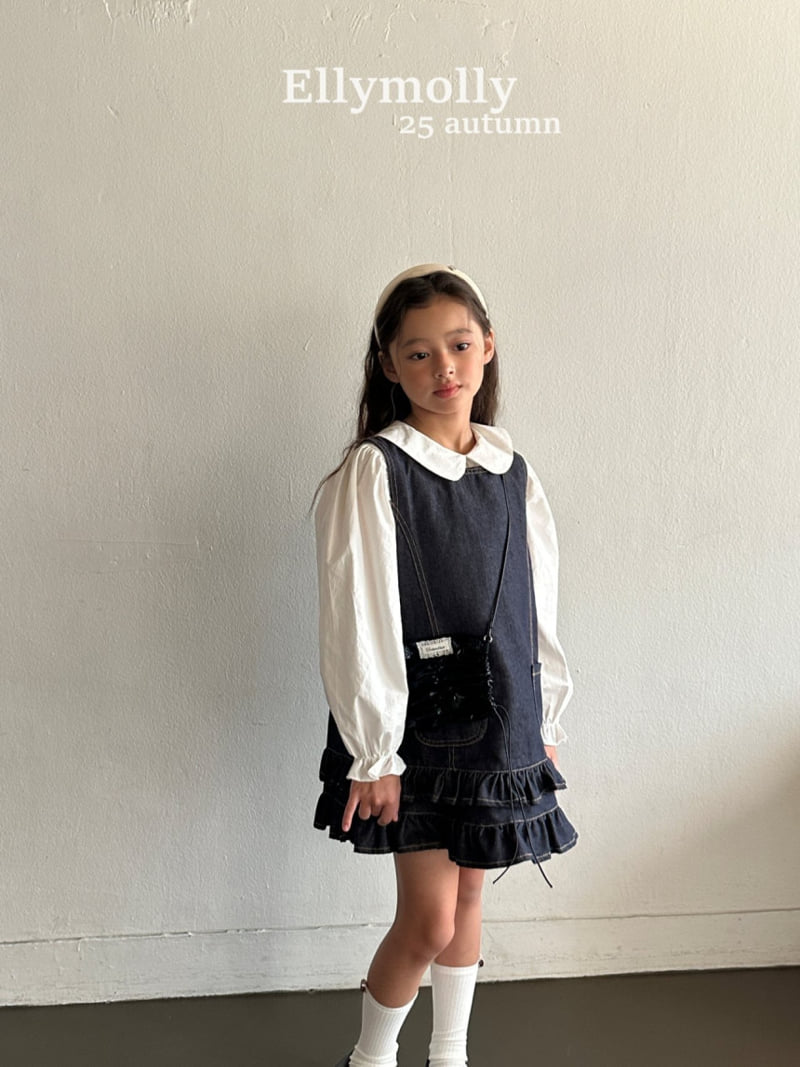 Ellymolly - Korean Children Fashion - #littlefashionista - Twin Frill One-piece - 9