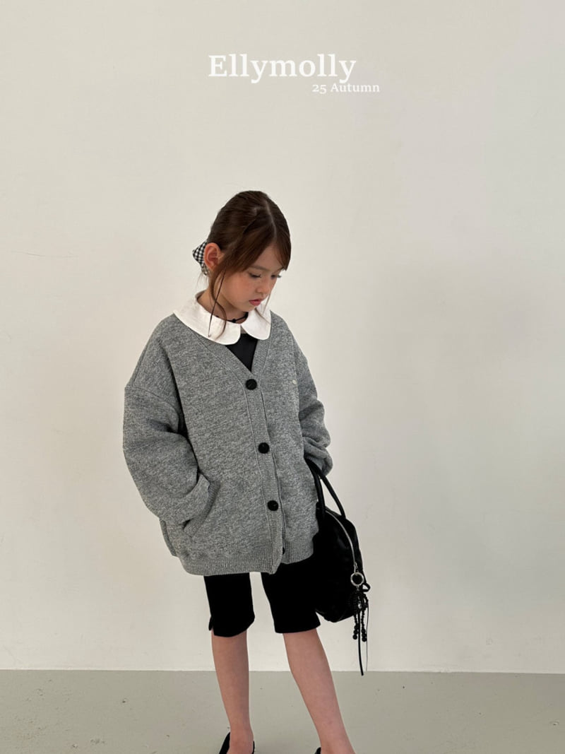 Ellymolly - Korean Children Fashion - #littlefashionista - Yogurt Boxy Cardigan - 10