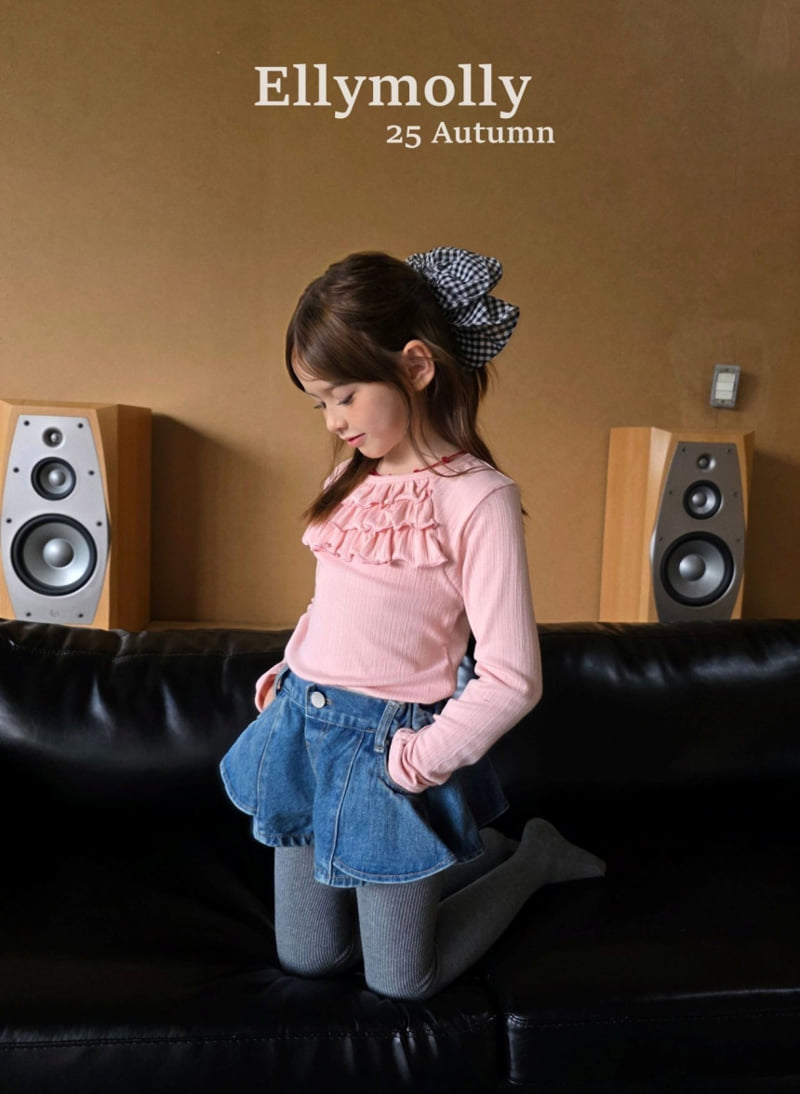 Ellymolly - Korean Children Fashion - #littlefashionista - Sugar 3 Frill Tee - 5