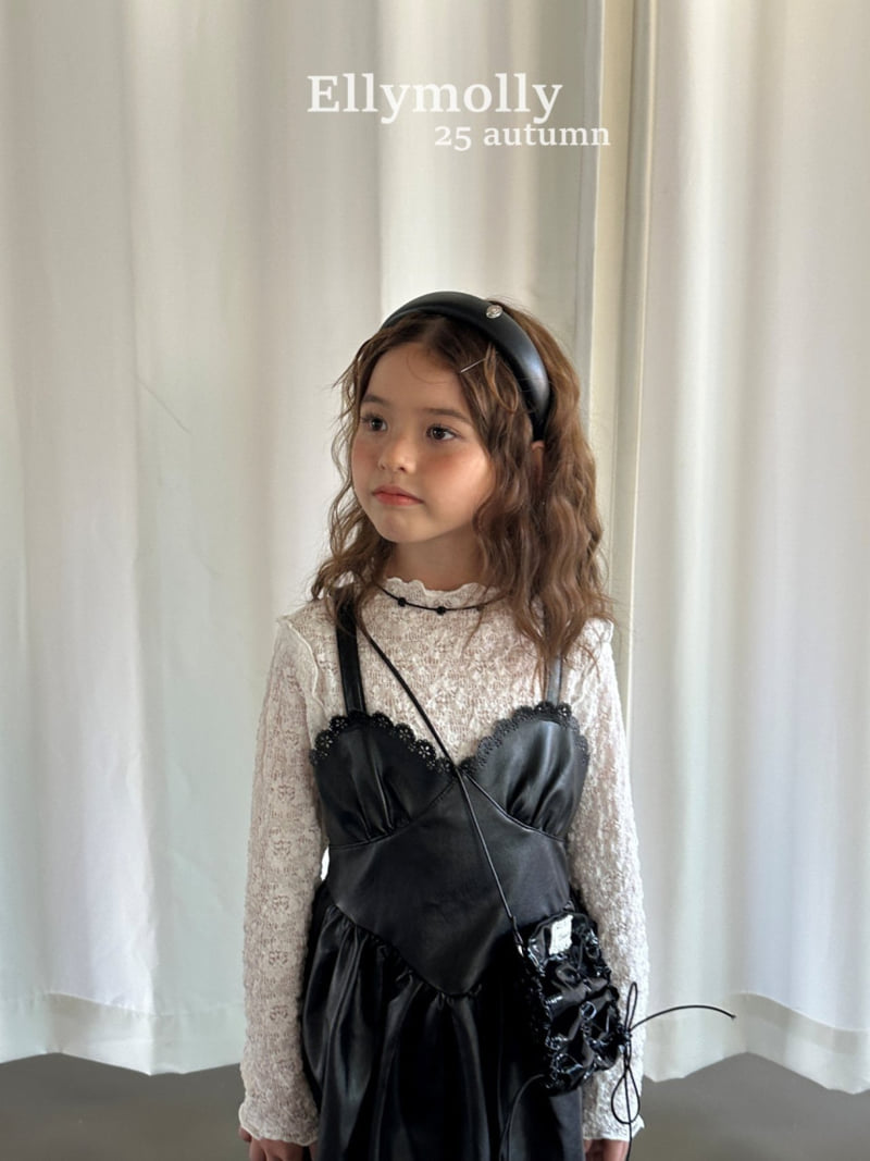 Ellymolly - Korean Children Fashion - #magicofchildhood - Pin-up Leather One-piece - 9