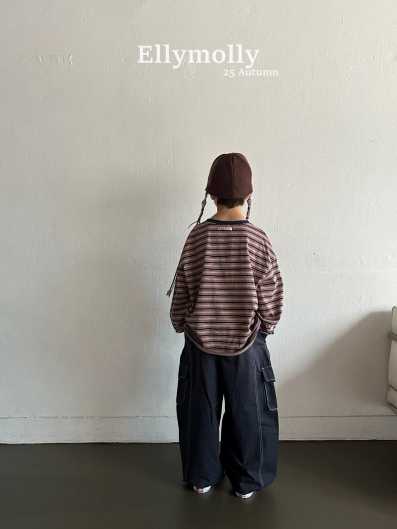 Ellymolly - Korean Children Fashion - #magicofchildhood - Painter Stripe Tee - 10
