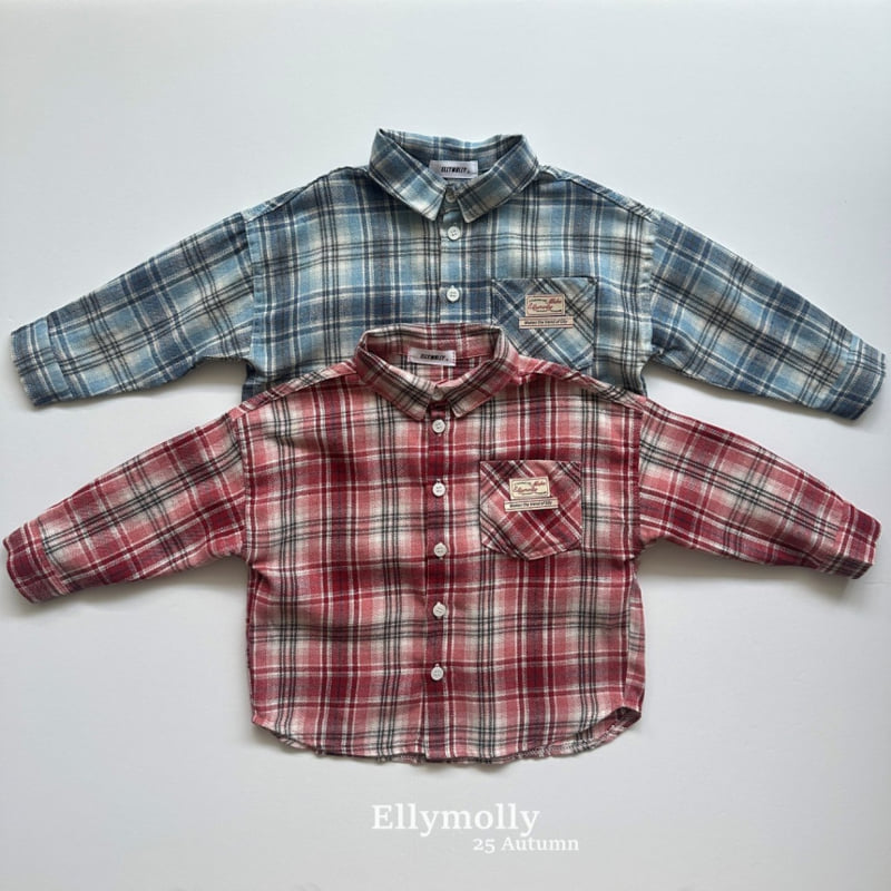 Ellymolly - Korean Children Fashion - #magicofchildhood - Choco Check Shirt - 2