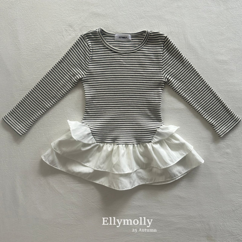 Ellymolly - Korean Children Fashion - #magicofchildhood - Ivory Frill One-piece - 2