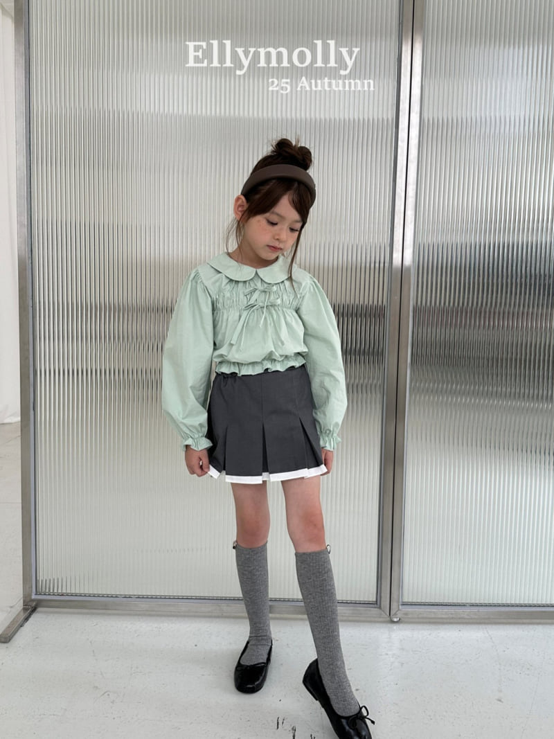 Ellymolly - Korean Children Fashion - #magicofchildhood - Sugar Round Collar Blouse - 9