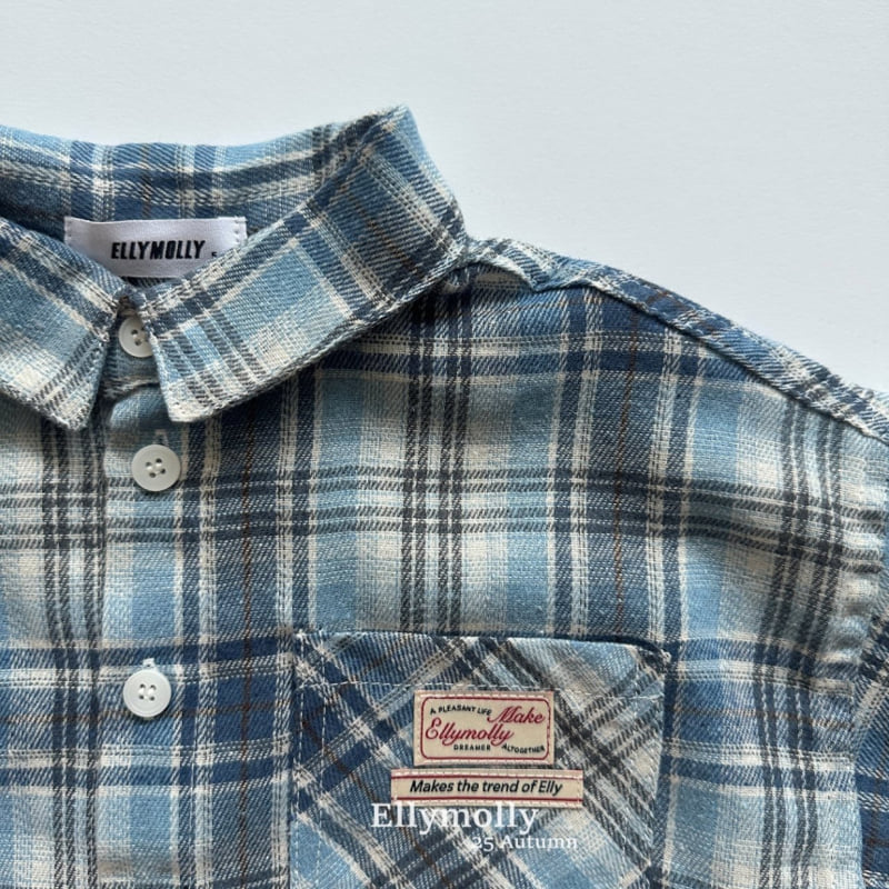 Ellymolly - Korean Children Fashion - #minifashionista - Choco Check Shirt - 3