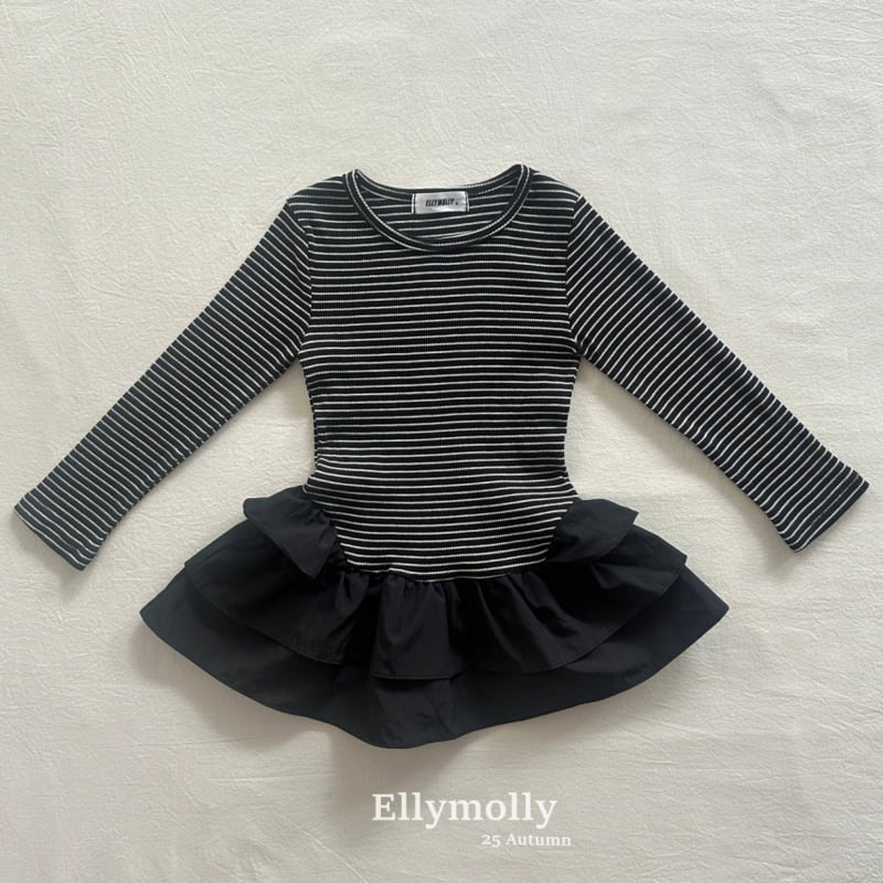 Ellymolly - Korean Children Fashion - #minifashionista - Ivory Frill One-piece - 3