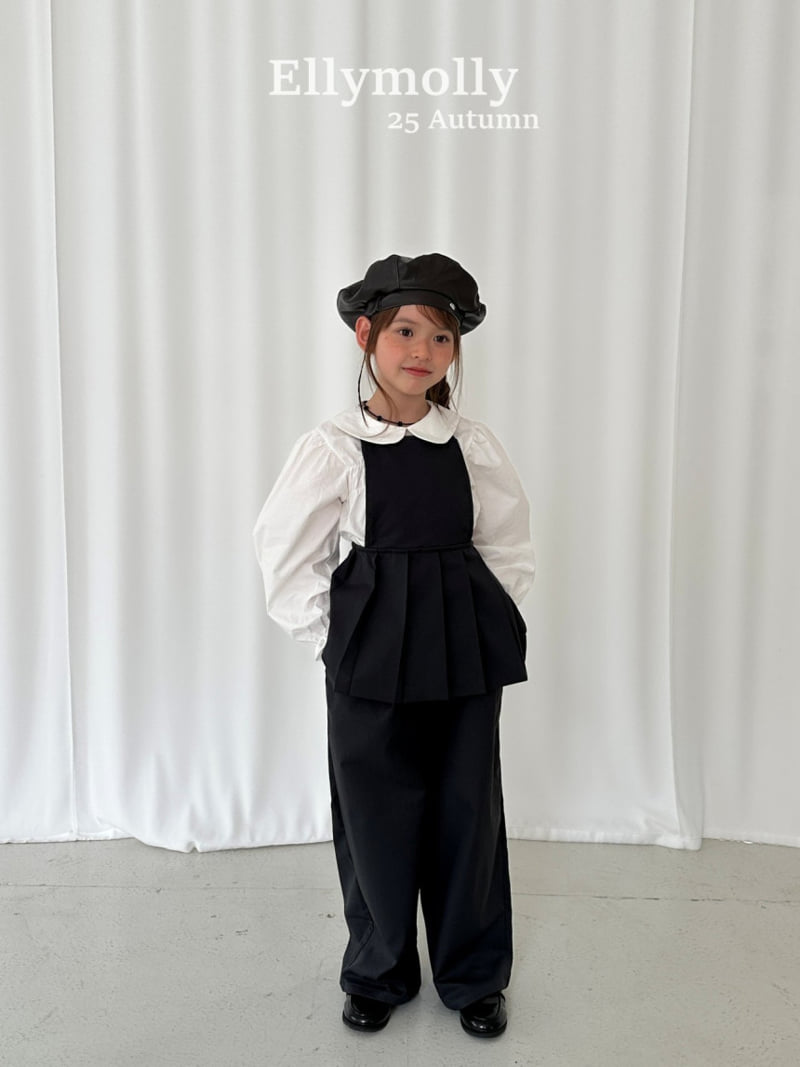 Ellymolly - Korean Children Fashion - #minifashionista - Sugar Round Collar Blouse - 10