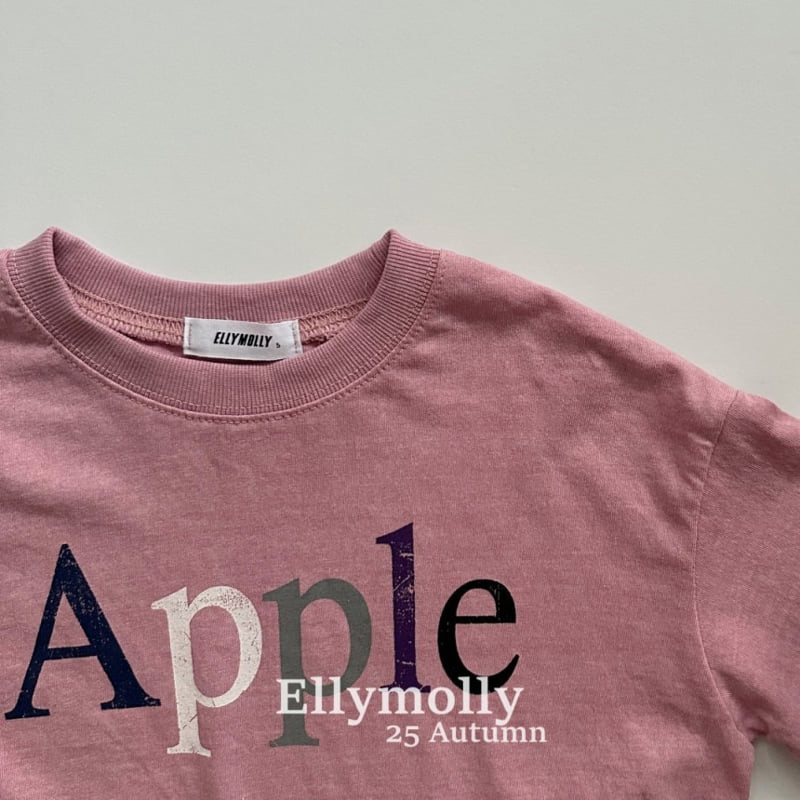 Ellymolly - Korean Children Fashion - #prettylittlegirls - Apple Vintage Frill Tee - 3