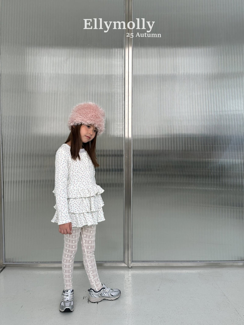 Ellymolly - Korean Children Fashion - #prettylittlegirls - Girls' Frill Waffle Cardigan - 5