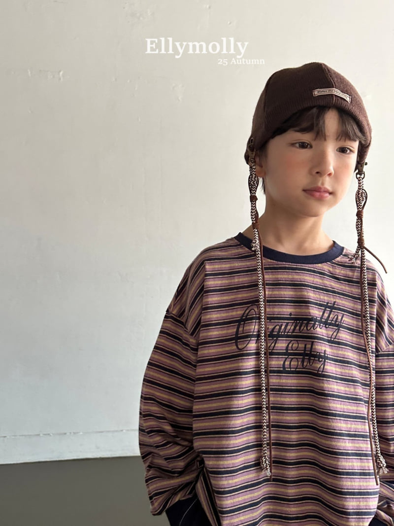Ellymolly - Korean Children Fashion - #prettylittlegirls - Painter Stripe Tee - 12