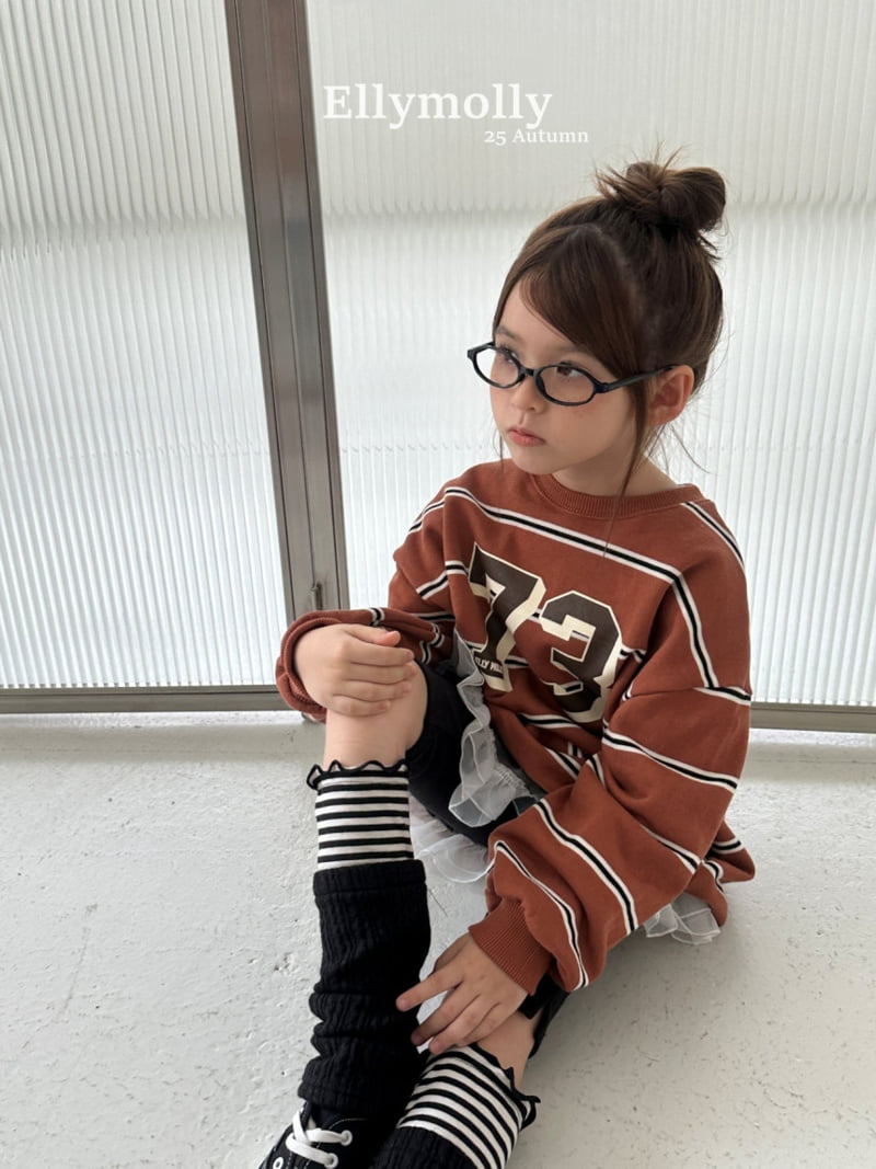 Ellymolly - Korean Children Fashion - #prettylittlegirls - 73 Stripe Sweatshirt - 7