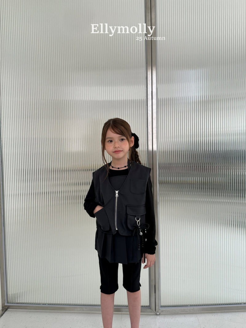 Ellymolly - Korean Children Fashion - #prettylittlegirls - D-ring Pocket Vest - 5