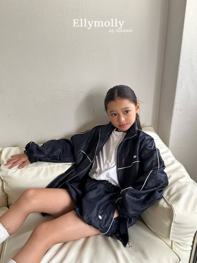 Ellymolly - Korean Children Fashion - #prettylittlegirls - Coated Piping Jumper - 11