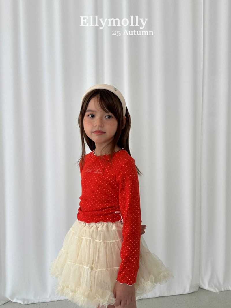 Ellymolly - Korean Children Fashion - #prettylittlegirls - Top of Dot Tee - 7