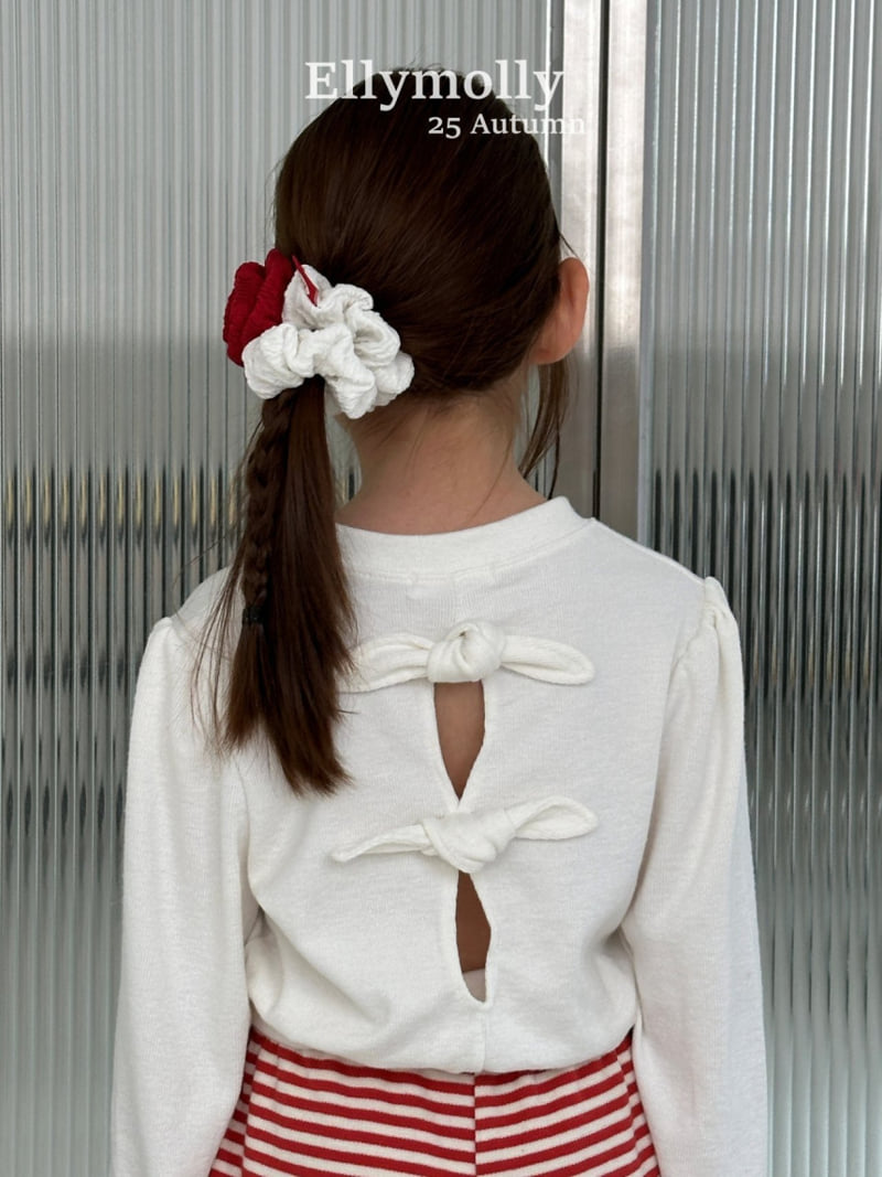 Ellymolly - Korean Children Fashion - #stylishchildhood - Madeleine Ribbon Slit Tee - 9