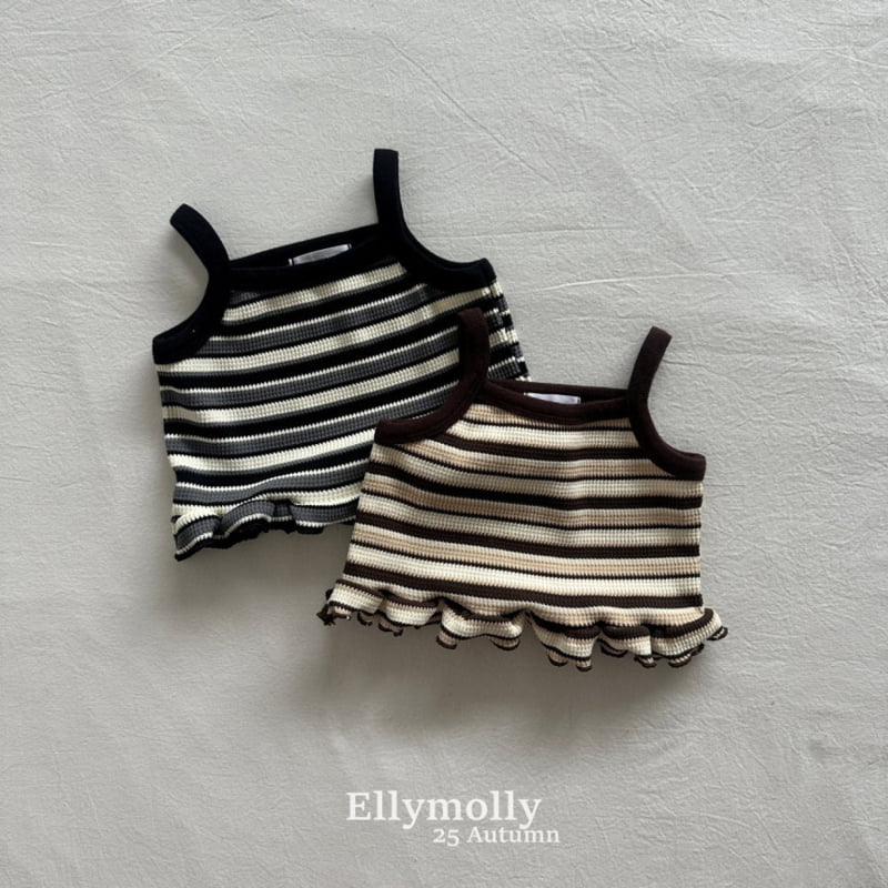 Ellymolly - Korean Children Fashion - #todddlerfashion - Pepero Frill Sleeveless - 2
