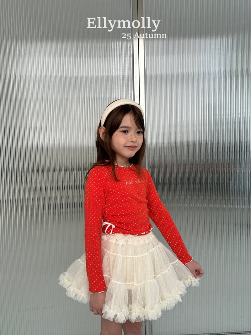 Ellymolly - Korean Children Fashion - #toddlerclothing - Top of Dot Tee - 9