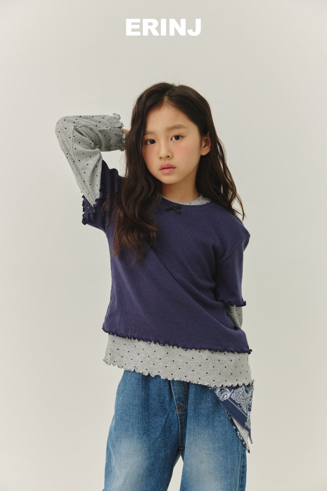 Erin J - Korean Children Fashion - #Kfashion4kids - Eyelet Ribbed Tee - 9